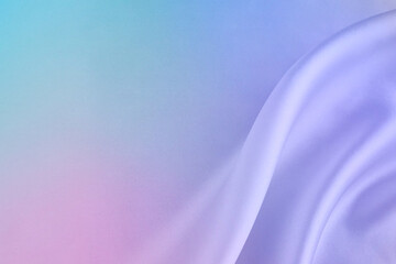 流れのあるシルクサテン