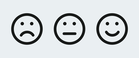 Different moods smiles icon