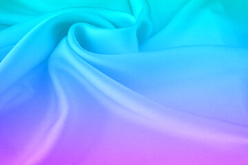 流れのあるシルクサテン