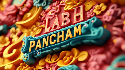 LABH PANCHAM  Vibrant and festive greeting card designs for labh pancham