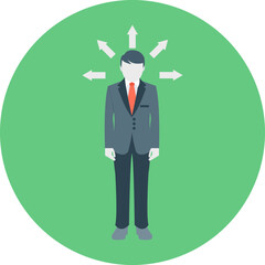 Creative Mind vector icon in background style 