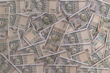 Indian Rupees background from the money and notes currency 