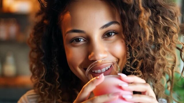 A woman taking vitamins and supplements, highlighting proactive health management.