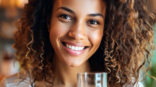 A woman taking vitamins and supplements, highlighting proactive health management.