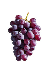 Fototapeta premium bunch of red grapes isolated on white transparent background