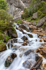 Kaskaden in der Silberkarklamm bei Schladming, Steiermark, Österreich