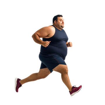 Free photo of man jogging pose transparent background