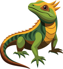 Realistic a lizard Vector Art 