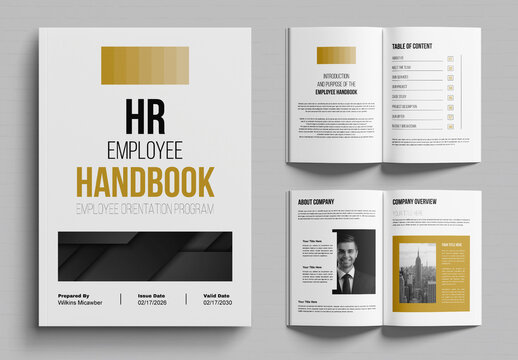 HR Employee Handbook Layout