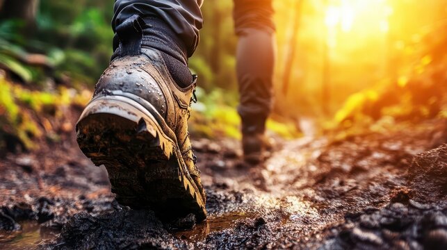 Adventure trekking, vibrant trails, challenging landscapes, thrilling experiences