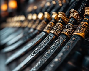 Ancient weapons, vibrant relics, historical significance, cultural heritage