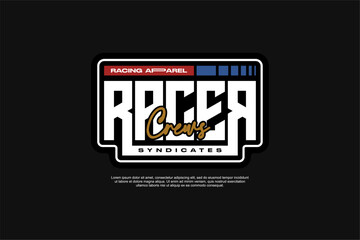 Obraz premium Vector Racing decal For motorcycle and cars Tshirt apparel, ready for printing