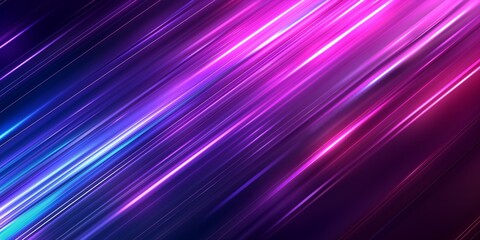 A purple and blue striped background with a white line