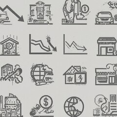 Fototapeta premium icons set