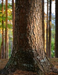 Fototapeta premium Tree trunk in the forest