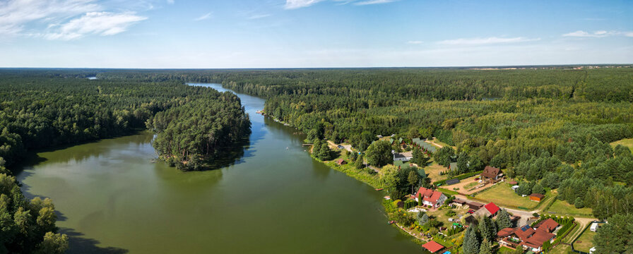 Wdecki Landscape Park on the Wda River near the town of Tlen
