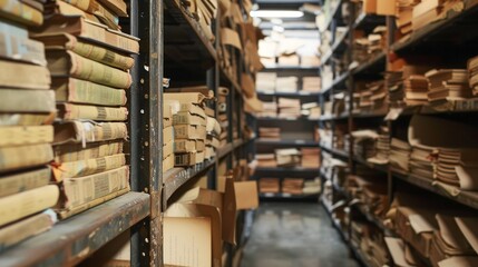 Obraz premium Write about the preservation challenges faced by document archives in disaster-prone areas.