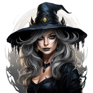 recommend clip art: Halloween witch w clip art design