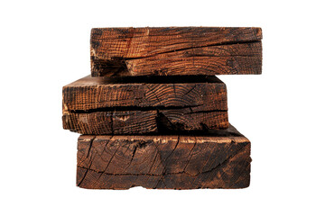 Fototapeta premium Stack of Rustic Wooden Blocks