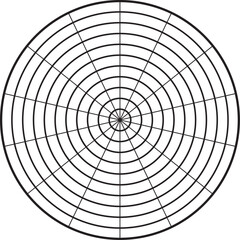Obraz premium Wireframe Geometry Circle