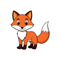 Fox vector Clipart isolated design illustration