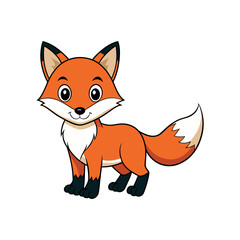 Fox vector Clipart isolated design illustration