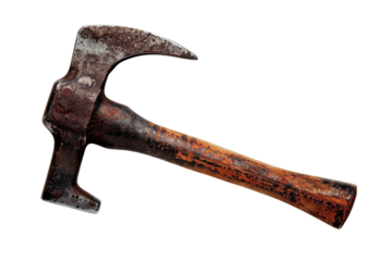 Rusty Old Axe Isolated