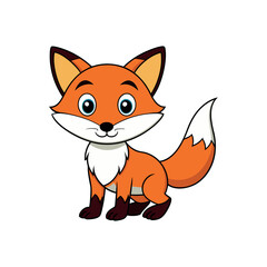 Fox vector Clipart isolated design illustration