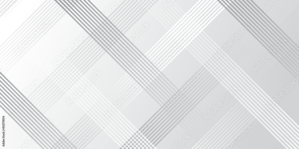 Aufkleber Seamless geometric pattern ribbed striped diagonal line gradient background. diagonal stripes grid, mesh canvas seamless texture. modern Vector tech digital elegan corporate design template background