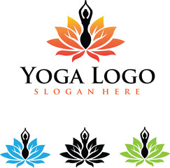 yoga Meditation Mindfulness Spiritual Breathing exercise Physical discipline Wellness practice Body-mind practice Holistic lotus with editable vector file