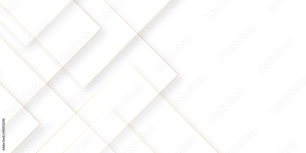 Aufkleber Abstract geometric technological background. vector creative design,Modern simple line abstract light silver background vector. Elegant concept design with golden line. Vector illustration.	
