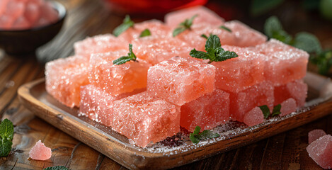 Turkish delight sweets made in Traditional style