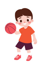 Boy Cute Character Vector Illustration