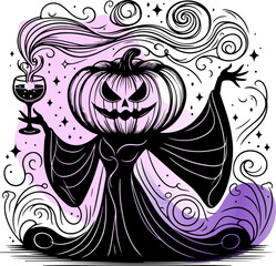 Mystical fantastic pumpkin
