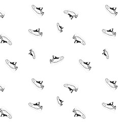 one line shoe pattern. vector illustration