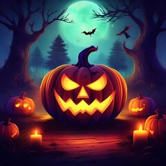 Creepy halloween themed background
