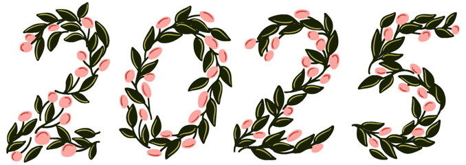 2025 floral arrangements vector design