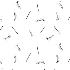 compass pattern for drawing in one line. School supplies vector