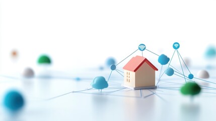 A simplified network diagram with basic components and connections, explaining network concepts for beginners.