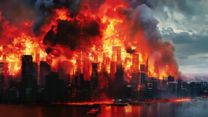 World collapse, doomsday scene