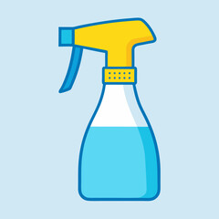 Cleaning spray bottle stock illustration