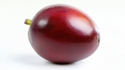 Obraz premium Juicy Ripe Mango in Full Body Shot on White Background - Fresh Fruit Photography