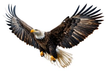 fotografia de aguila real volando sobre fondo transparente