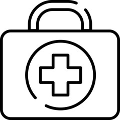 First aid icon. Linear symbol.
