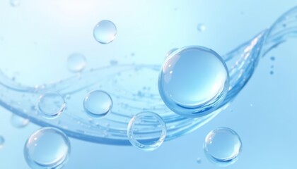  Ethereal Water Bubbles in Blue