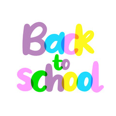 Back to school colorful sign