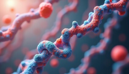  Vibrant Neural Network  A digital representation of a neural pathway