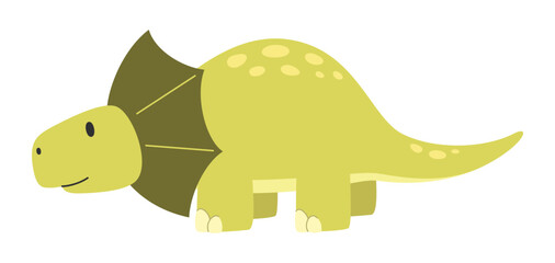 Vector isolated dinosaur. Flat illustration