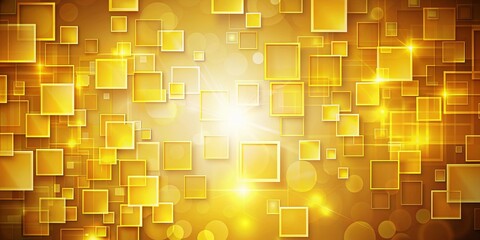 Abstract background with pulsating topaz yellow squares, innovative, innovation, technology, futuristic, modern, geometric