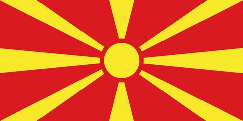 North macedonia flag, Illustration of north macedonia flag, flag, flag country